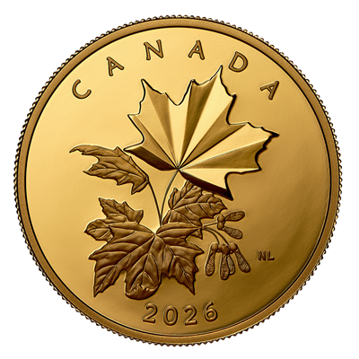 다양한 단풍잎 – 1온스 순금 동전 특징