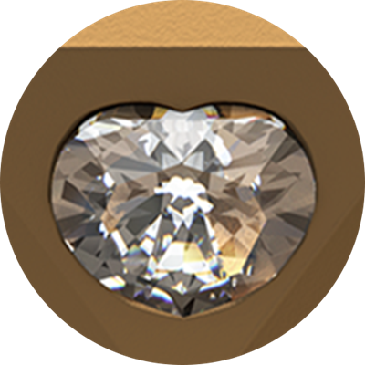 하트 다이아몬드 – 순금 다이아몬드 모양 동전 특징
