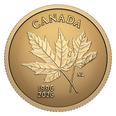 캐나다 수목 상징 30주년 기념 – 순금 동전 (2026) 특징