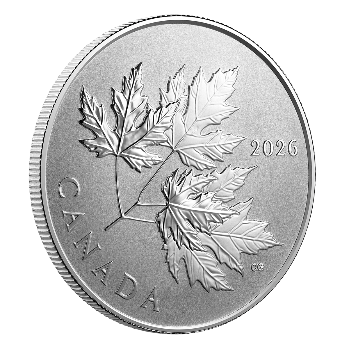 반짝이는 단풍잎 – 1/2온스 순은 동전