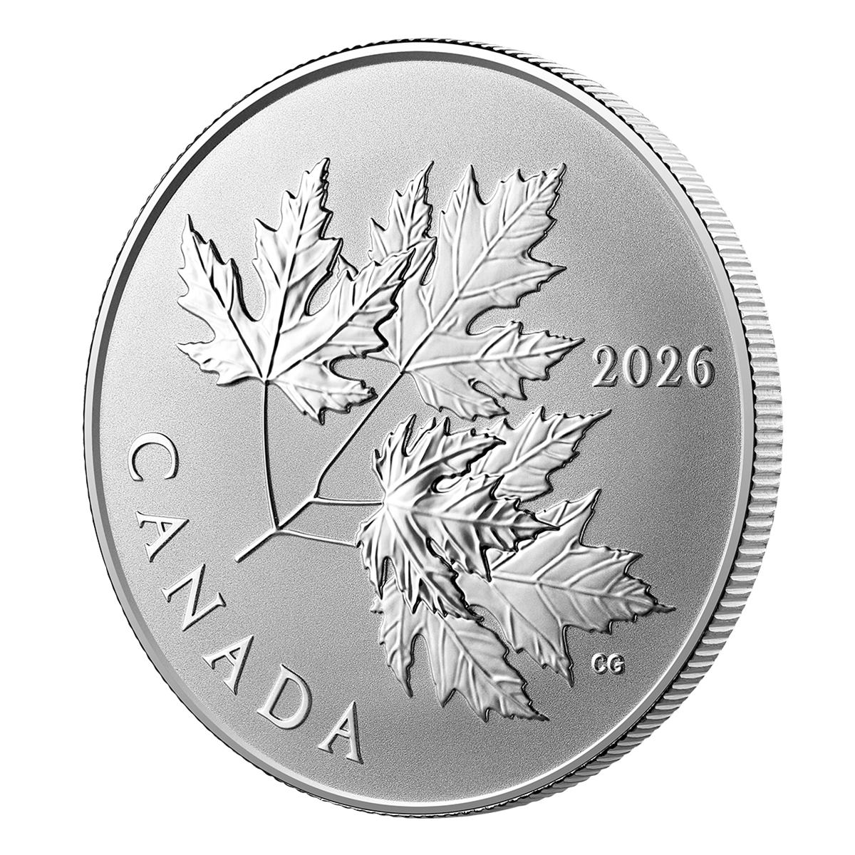 반짝이는 단풍잎 – 1/2온스 순은 동전
