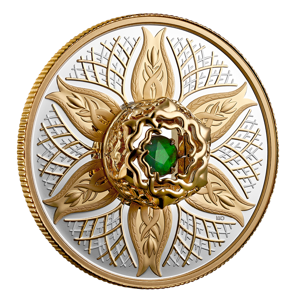 춤추는 암모라이트: 자연의 요소 - 지구 – 순은 동전