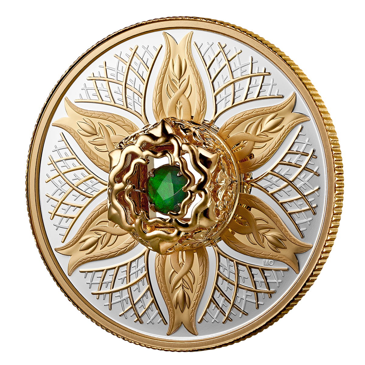 춤추는 암모라이트: 자연의 요소 - 지구 – 순은 동전