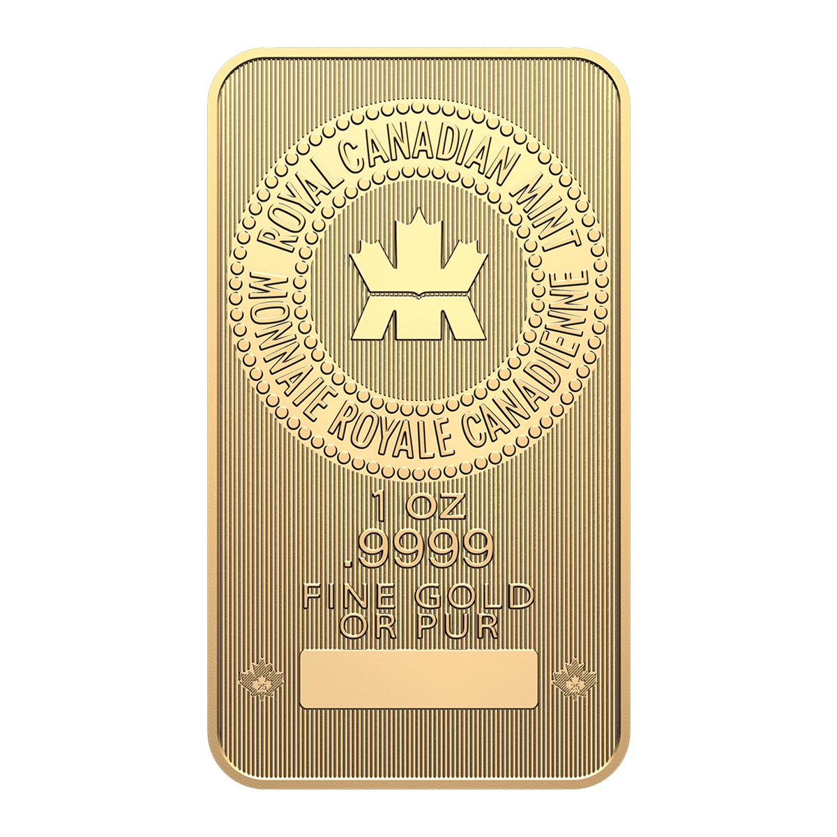 2025년 1온스 99.99% 순금 바 (불리언) - 자랑스러운 캐나다 포장