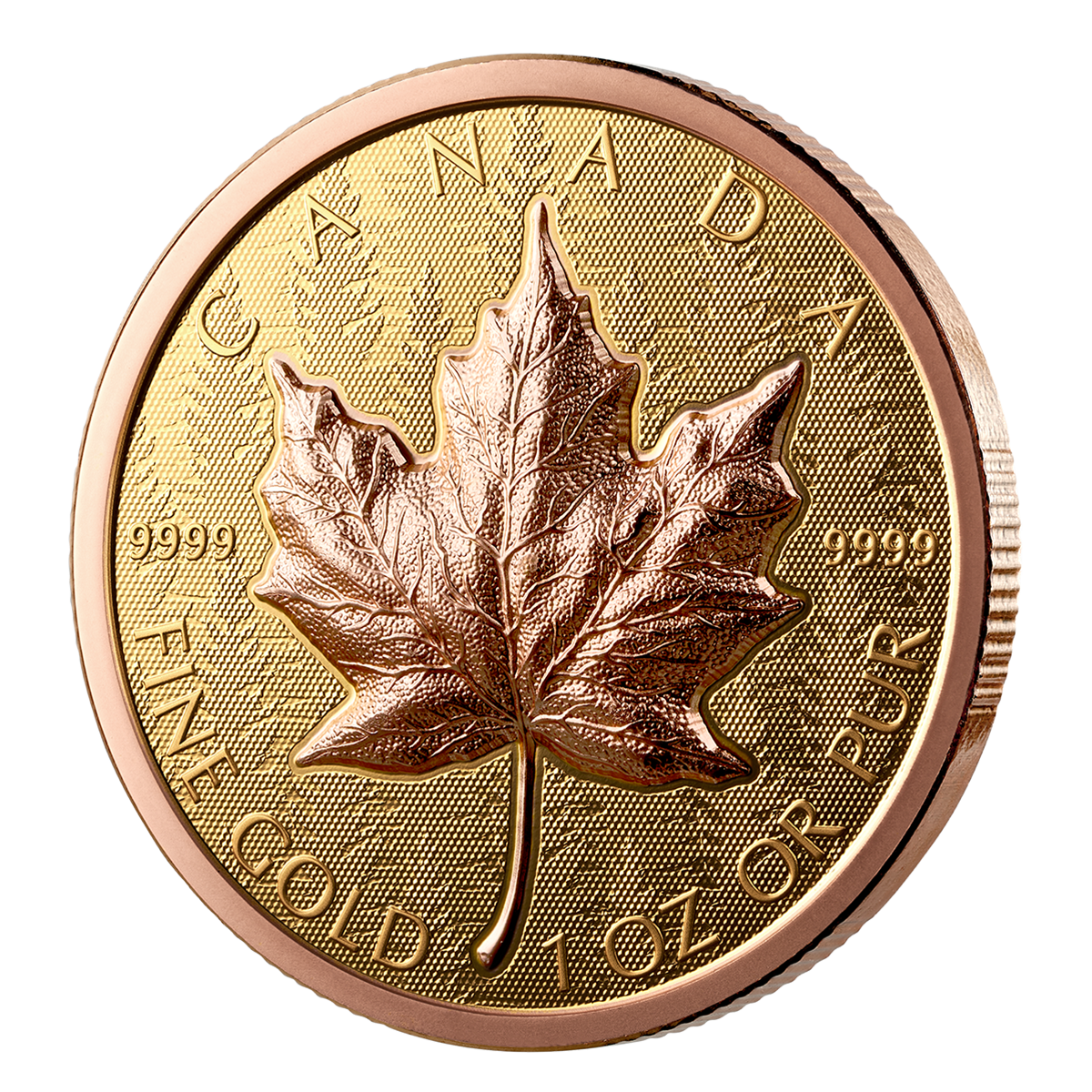 골드 메이플 리프 – 순금 초고입체 동전 (2025)