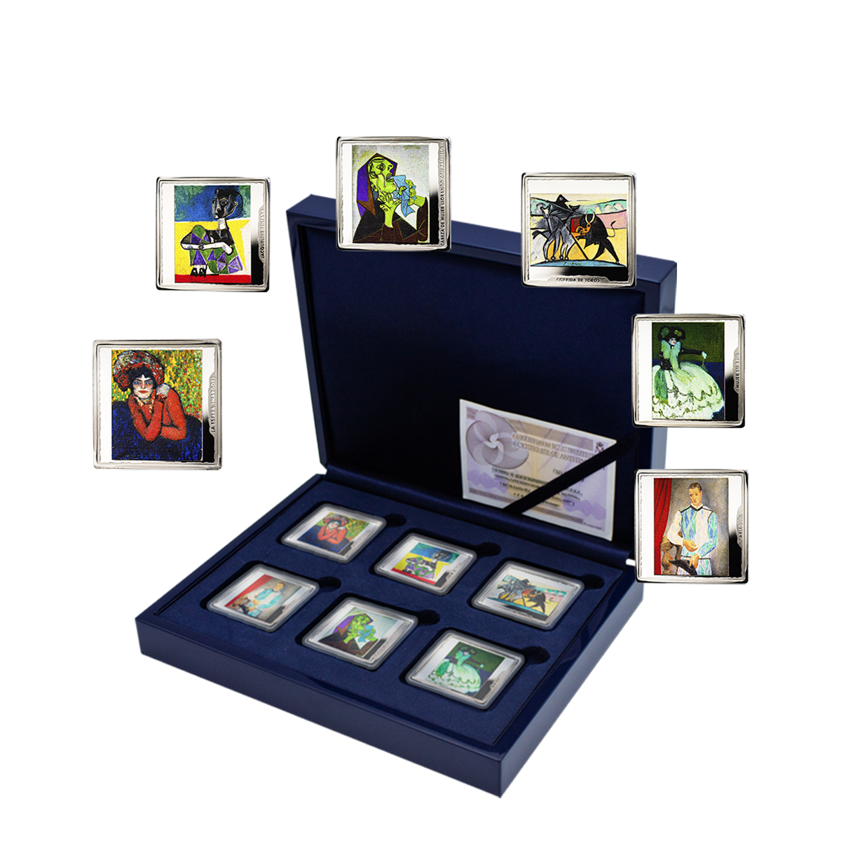 피카소 사망 50주년 기념 - 2023년 순은 6종 세트