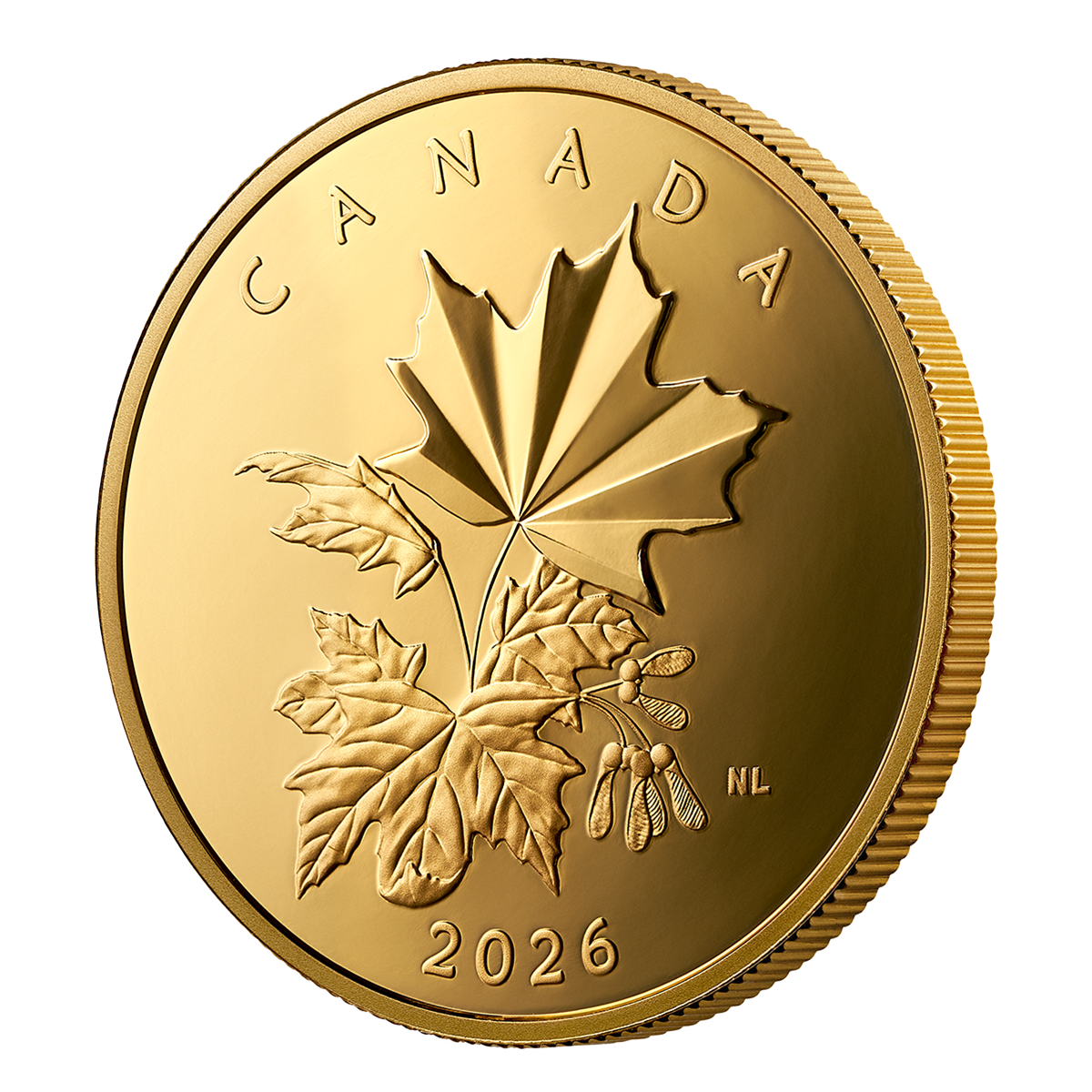 다양한 단풍잎 – 1온스 순금 동전