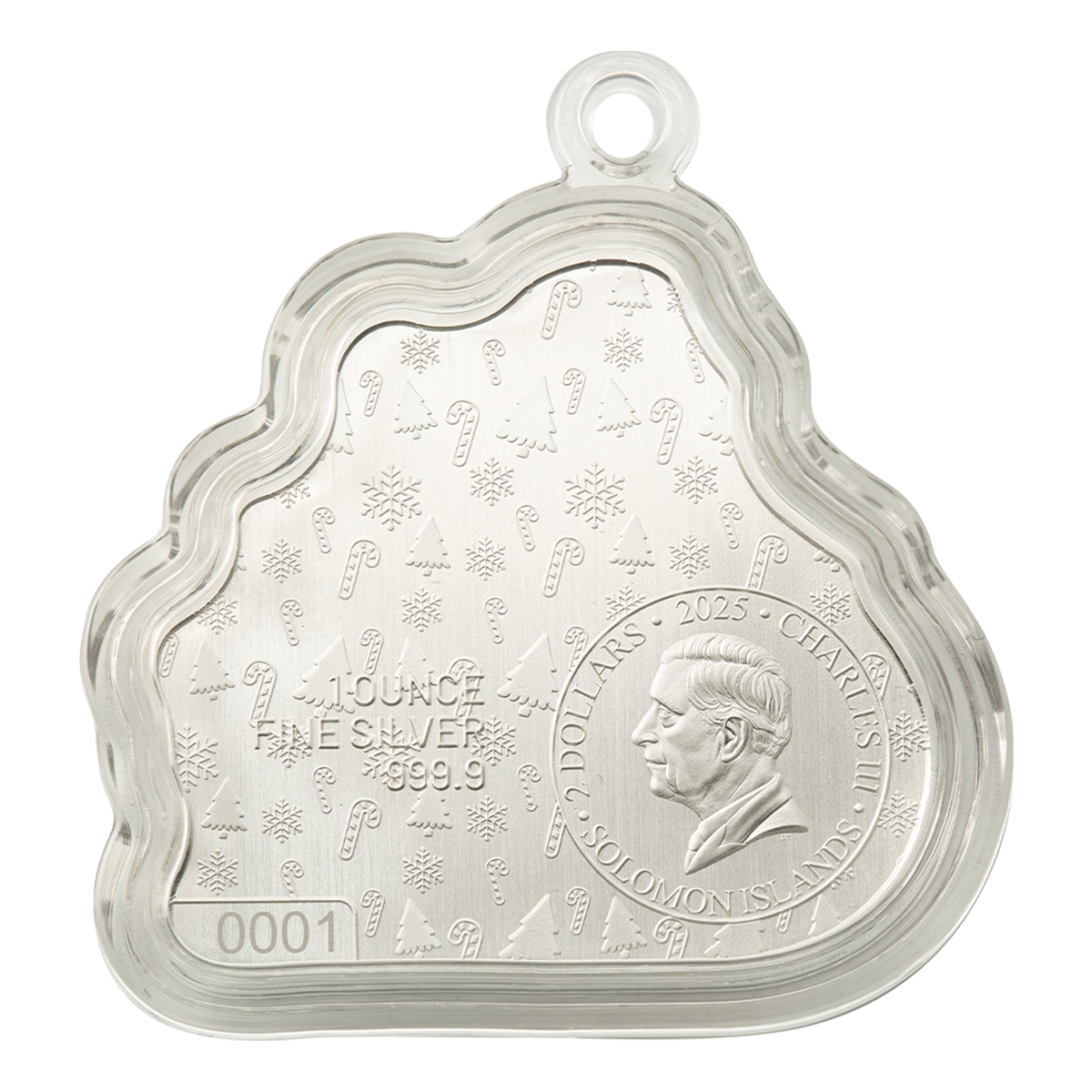 눈사람 겨울 썰매 타기 - 순은 동전