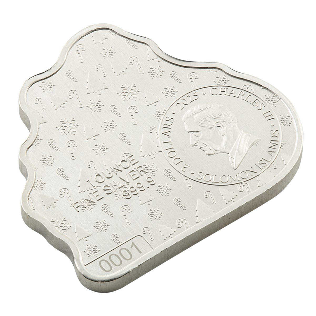 눈사람 겨울 썰매 타기 - 순은 동전