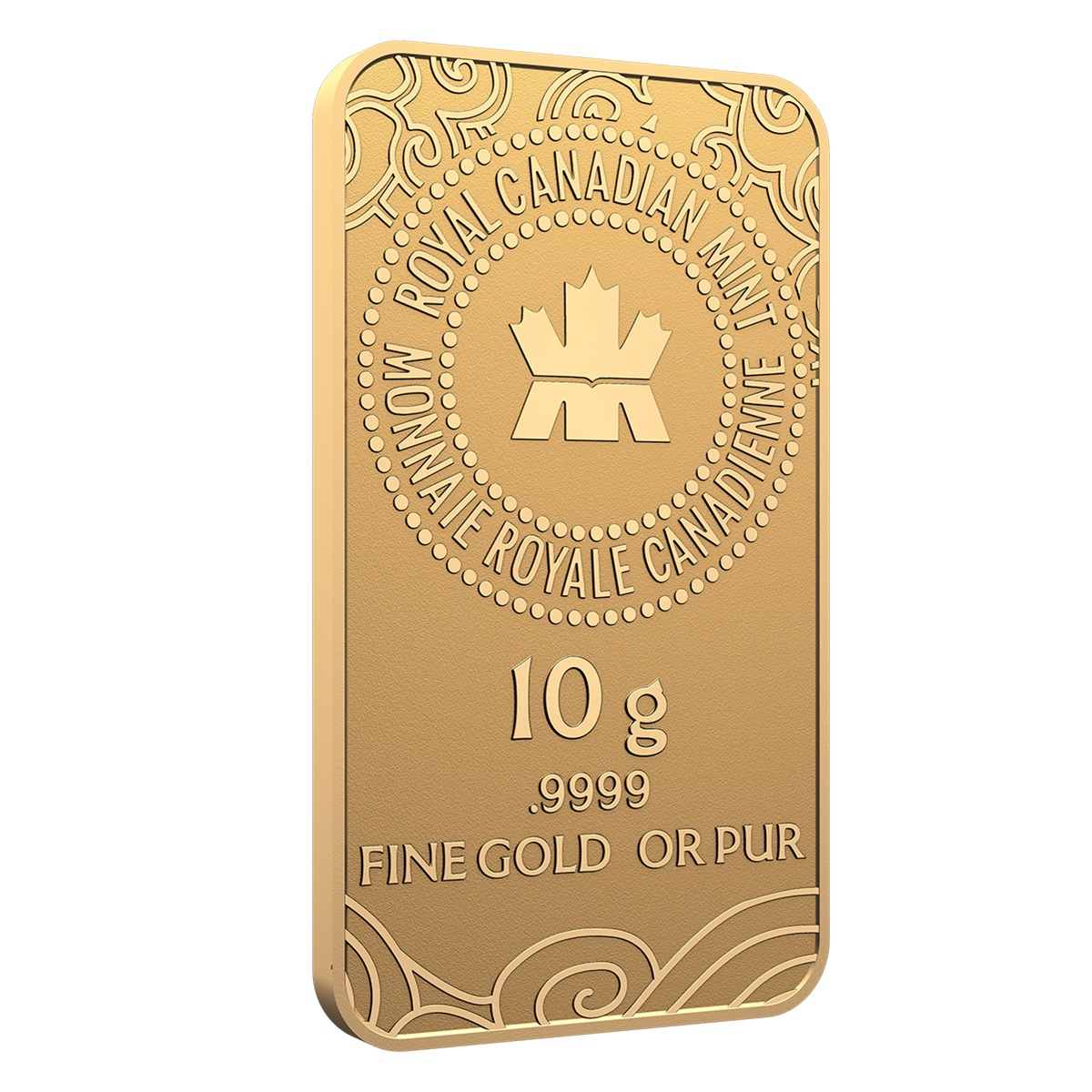 2025년 뱀의 해 – 10그램 99.99% 순금 바 (프리미엄 불리언)