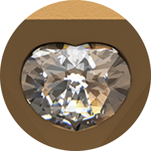 하트 다이아몬드 – 순금 다이아몬드 모양 동전