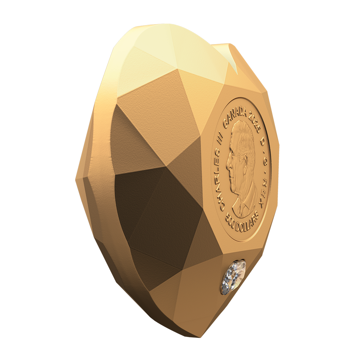 하트 다이아몬드 – 순금 다이아몬드 모양 동전