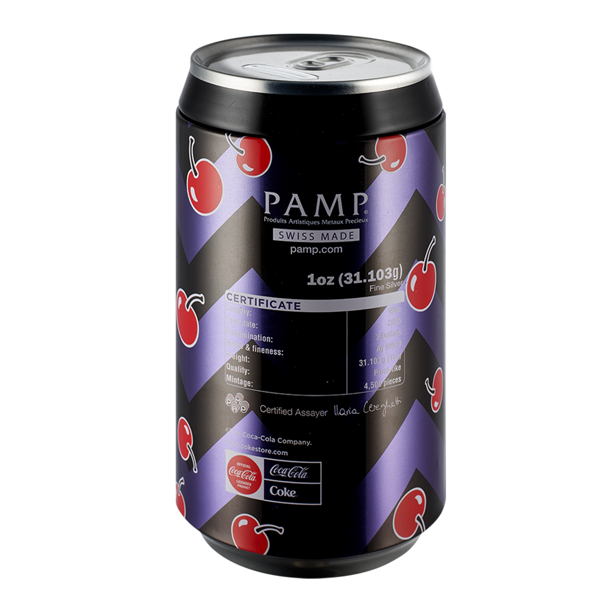체리 콜라® 40주년 기념 - 1온스 순은 동전