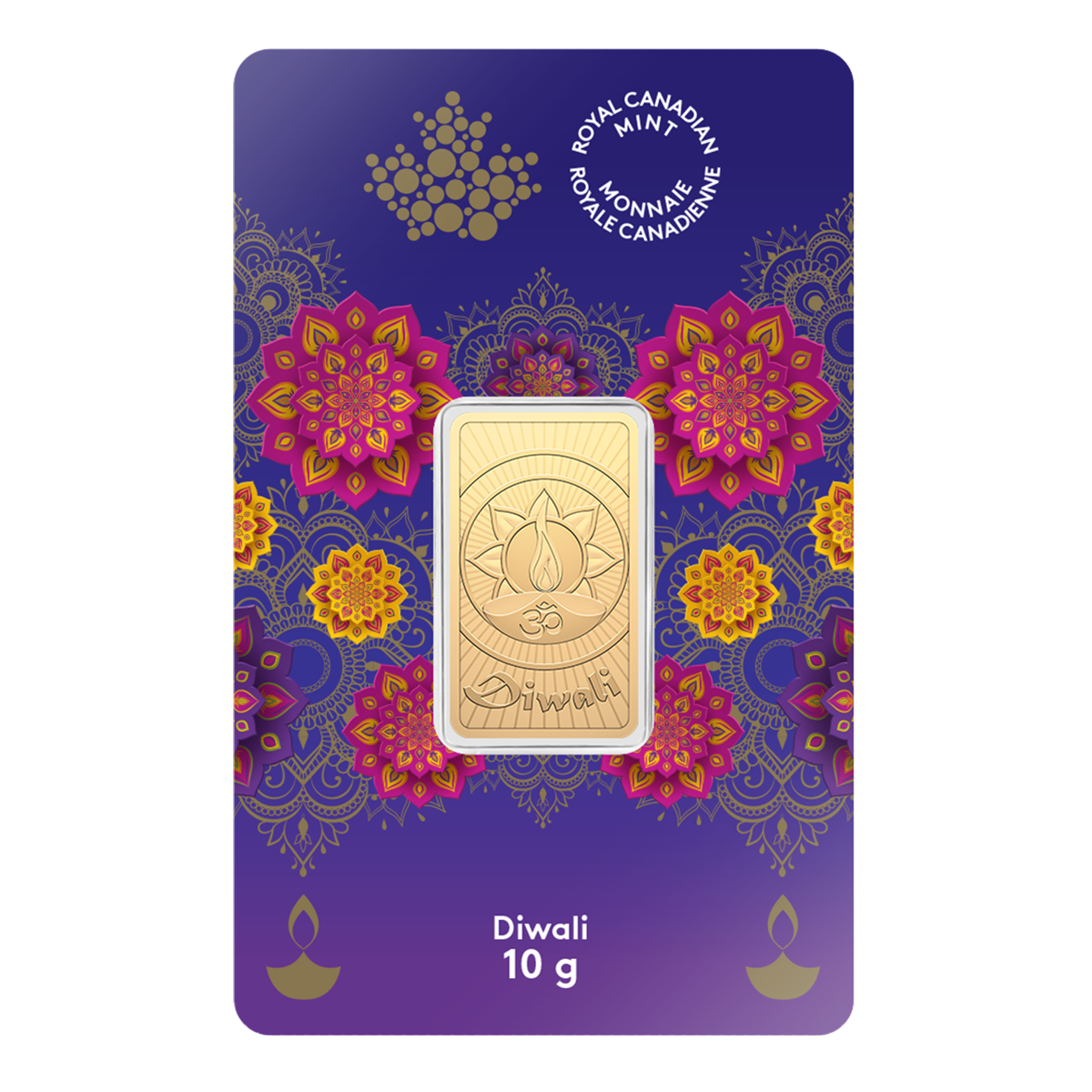 디왈리 - 2025년 10그램 99.99% 순금 바 (불리온)