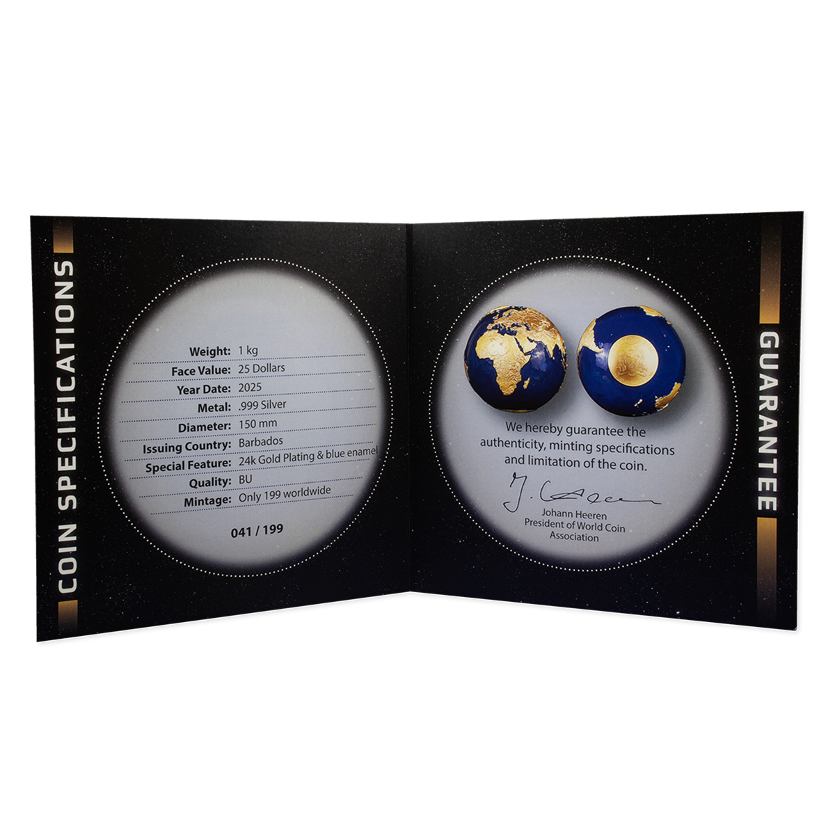 블루 마블 – 1킬로 순은 동전