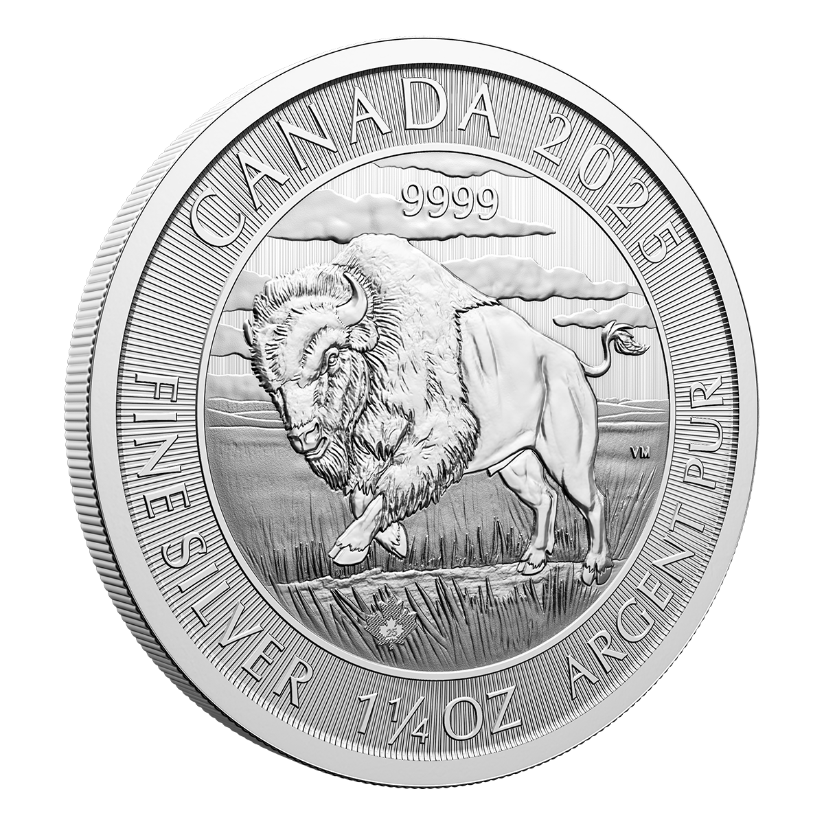 바이슨 - 2025년 1.25온스 99.99% 순은 주화 (불리언)