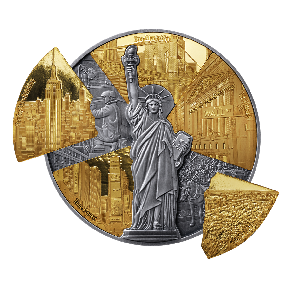 400주년 뉴욕시 - 4온스 순은 동전