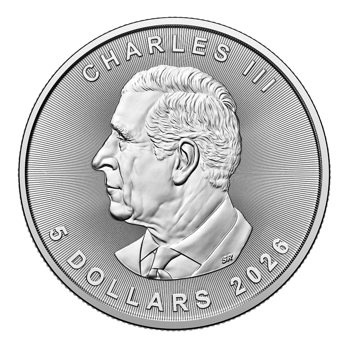 2026년 소중한 은 메이플 리프: 늑대 프리비 마크 - 1온스 99.99% 순은 동전 (프리미엄 불리언)